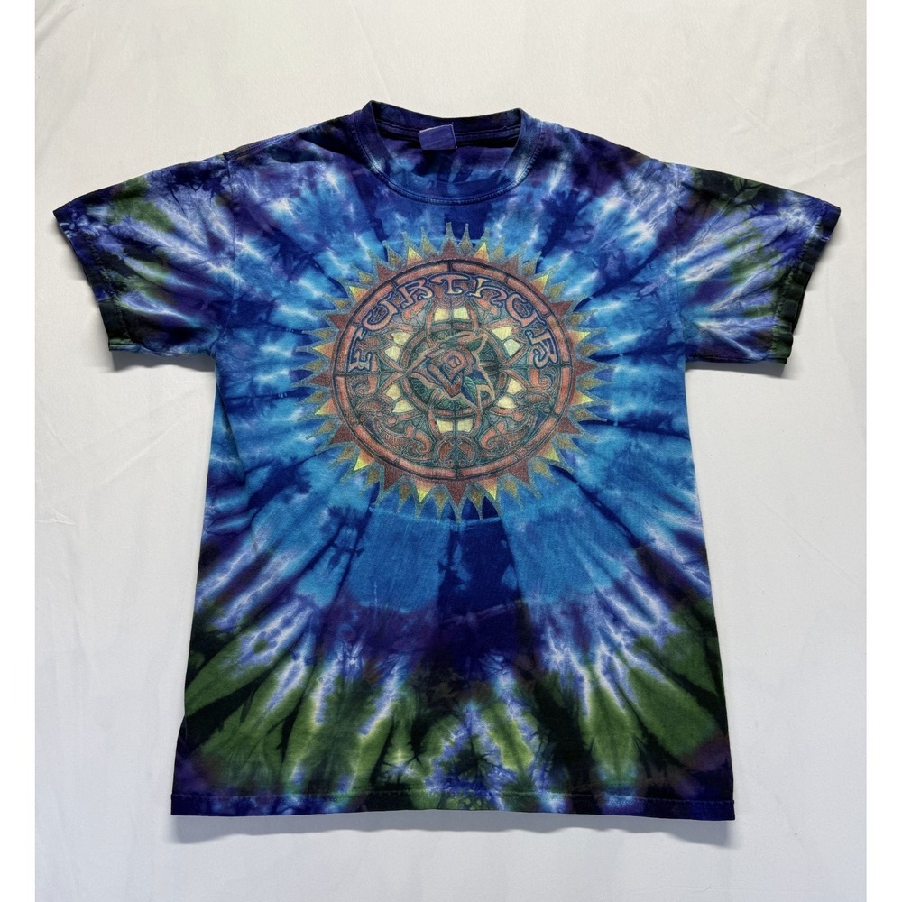 Gildan T Shirt Unisex Small Blue Tie Dye Grateful Dead Further Celtic Mandala